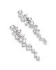 Bloomingdale's Fine Collection Bloomingdale's Fine Collection Luxe Collection Certified Lab Grown Diamond Mixed Cut Drop Earrings in 14K White Gold, 3.0 tcw - 3