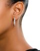 Bloomingdale's Fine Collection Bloomingdale's Fine Collection Luxe Collection Certified Lab Grown Diamond Mixed Cut Hoop Earrings in 14K White Gold, 4.0 tcw - 2