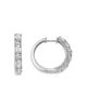 Bloomingdale's Fine Collection Bloomingdale's Fine Collection Luxe Collection Certified Lab Grown Diamond Mixed Cut Hoop Earrings in 14K White Gold, 4.0 tcw - 3