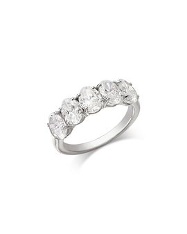 Bloomingdale's Fine Collection Bloomingdale's Fine Collection Luxe Collection Certified Lab Grown Diamond Oval Cut Ring in 14K White Gold, 2.5 tcw