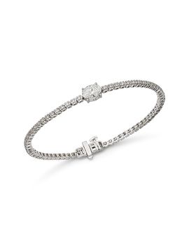 Bloomingdale's Fine Collection Bloomingdale's Fine Collection Luxe Collection Certified Lab Grown Diamond Oval Cut Tennis Bracelet in 14K White Gold, 2.0 tcw