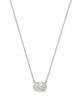 Bloomingdale's Fine Collection Bloomingdale's Fine Collection Luxe Collection Certified Lab Grown Diamond Oval Solitaire Pendant Necklace in 18K White Gold, 3.0 tcw - 1