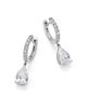 Bloomingdale's Fine Collection Bloomingdale's Fine Collection Luxe Collection Certified Lab Grown Diamond Pear Shaped Drop Earrings in 14K White Gold, 2.25 tcw - 1