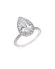 Bloomingdale's Fine Collection Bloomingdale's Fine Collection Luxe Collection Certified Lab Grown Diamond Pear Shaped Halo Engagement Ring in 18K White Gold, 3.5 tcw - 1
