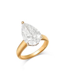Bloomingdale's Fine Collection Bloomingdale's Fine Collection Luxe Collection Certified Lab Grown Diamond Pear Shaped Solitaire Engagement Ring in 18K Yellow Gold, 5.1 tcw