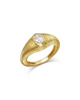 Bloomingdale's Fine Collection Bloomingdale's Fine Collection Luxe Collection Certified Lab Grown Diamond Pinky Ring in 14K Yellow Gold, 0.33 tcw