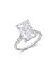 Bloomingdale's Fine Collection Bloomingdale's Fine Collection Luxe Collection Certified Lab Grown Diamond Radiant Cut Engagement Ring in 18K White Gold, 5.5 tcw - 1