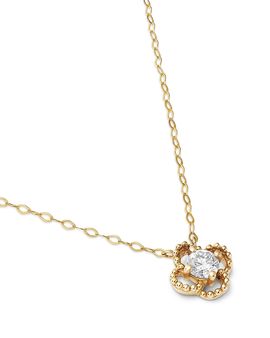 Bloomingdale's Fine Collection Bloomingdale's Fine Collection Luxe Collection Lab Grown Diamond Clover Pendant Necklace in 10K Yellow Gold, 0.25 tcw