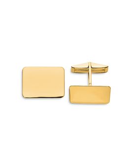 Bloomingdale's Fine Collection Bloomingdale's Fine Collection Men's Rectangular Cuff Links in 14K Yellow Gold