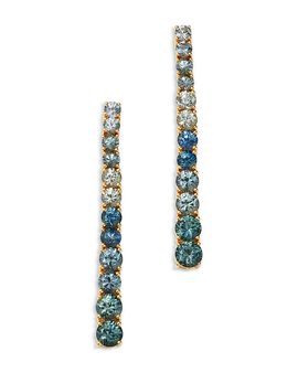 Bloomingdale's Fine Collection Bloomingdale's Fine Collection Montana Sapphire Ombre Linear Drop Earrings in 14K Yellow Gold, 3.12 tcw