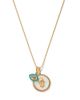 Bloomingdale's Fine Collection Bloomingdale's Fine Collection Multi Gemstone & Diamond Hamsa & Evil Eye Charm Pendant Necklace in 14K Yellow Gold, 16-18 - 1