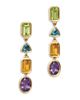 Bloomingdale's Fine Collection Bloomingdale's Fine Collection Multi Gemstone Mixed Cut & Diamond Accent Drop Earrings in 14K Yellow Gold - 1