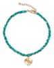 Bloomingdale's Fine Collection Bloomingdale's Fine Collection Opal & Turquoise Bead Clover Charm Bracelet in 14K Yellow Gold - 1