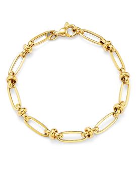 Bloomingdale's Fine Collection Bloomingdale's Fine Collection Paperclip Link Chain Bracelet in 14K Yellow Gold