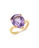 Bloomingdale's Fine Collection Bloomingdale's Fine Collection Pear Cut Rose Amethyst Ring in 14K Yellow Gold - 1