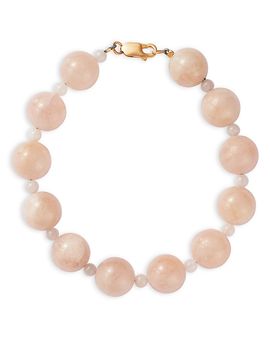 Bloomingdale's Fine Collection Bloomingdale's Fine Collection Pink Morganite Beaded Bracelet in 14K Yellow Gold