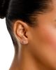 Bloomingdale's Fine Collection Bloomingdale's Fine Collection Pink Sapphire & Diamond Oval Earrings in 14K White Gold - 2