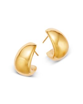 Bloomingdale's Fine Collection Bloomingdale's Fine Collection Polished Graduated Polished Chunky Hoop Earrings