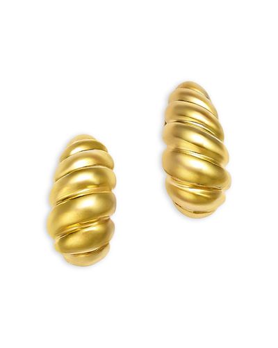 Bloomingdale's Fine Collection Bloomingdale's Fine Collection Polished Twisted Crescent Earrings in 14K Yellow Gold