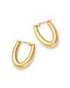 Bloomingdale's Fine Collection Bloomingdale's Fine Collection Polished V Shape Hoop Earrings 14K Yellow Gold - 3