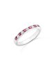 Bloomingdale's Fine Collection Bloomingdale's Fine Collection Ruby & Diamond Band in 14K White Gold - 1