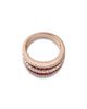 Bloomingdale's Fine Collection Bloomingdale's Fine Collection Ruby & Diamond Concave Multirow Statement Ring in 14K Rose Gold - 3