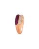 Bloomingdale's Fine Collection Bloomingdale's Fine Collection Ruby & Diamond Double Row Ring in 14K Rose Gold - 2