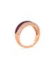 Bloomingdale's Fine Collection Bloomingdale's Fine Collection Ruby & Diamond Double Row Ring in 14K Rose Gold - 3