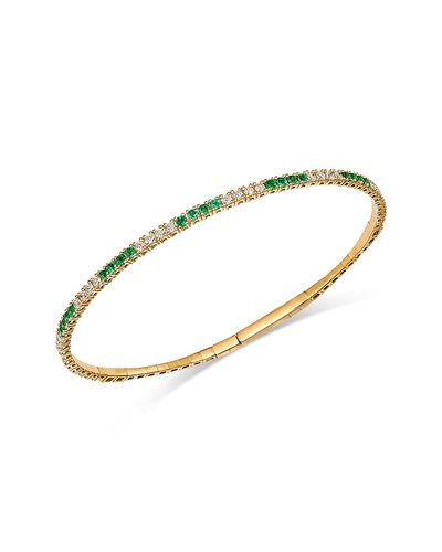 Bloomingdale's Fine Collection Bloomingdale's Fine Collection Sapphire & Diamond Bangle Bracelet in 14K Yellow Gold