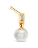 Bloomingdale's Fine Collection Bloomingdale's Fine Collection Spring Pearl Freshwater Pearl & Diamond Baguette Drop Earrings in 14K Yellow Gold - 3