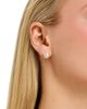 Bloomingdale's Fine Collection Bloomingdale's Fine Collection Spring Pearl Freshwater Pearl & Diamond Demi Frame Earrings in 14K Yellow Gold - 2
