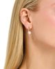 Bloomingdale's Fine Collection Bloomingdale's Fine Collection Spring Pearl Freshwater Pearl & Diamond Open Frame Drop Earrings in 14K Yellow Gold - 2