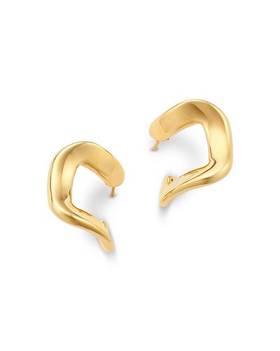 Bloomingdale's Fine Collection Bloomingdale's Fine Collection Square Twist Hoop Earrings 14K Yellow Gold
