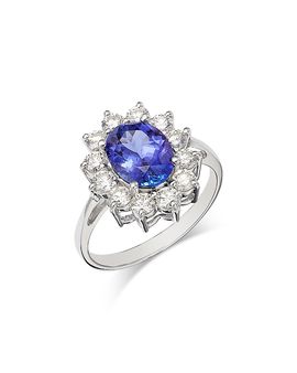 Bloomingdale's Fine Collection Bloomingdale's Fine Collection Tanzanite & Diamond Ring in 14K White Gold