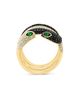 Bloomingdale's Fine Collection Bloomingdale's Fine Collection Tsavorite, Black & White Diamond Snake Ring in 14K Yellow Gold - 3