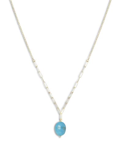 Bloomingdale's Fine Collection Bloomingdale's Fine Collection Turquoise Rope & Paperclip Necklace in 14K Yellow Gold, 16