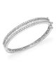 Bloomingdale's Fine Collection Diamond Round and Baguette Bangle in 14K White Gold, 5.0 tcw - 1