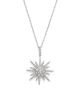Bloomingdale's Fine Collection Diamond Starburst Pendant Necklace in 14K White Gold, 0.55 tcw - 1