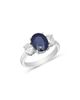 Bloomingdale's Fine Collection Sapphire and Diamond 3-Stone Ring in 14K White Gold - 1