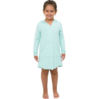 BloqUV BloqUV Kid's Long Sleeve Sun and UV Protection Hoodie Dress