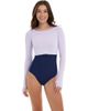 BloqUV BloqUV Women's Long Sleeve Crop Top Shirt for Sun and UV Protection - 1