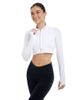 BloqUV BloqUV Women's Long Sleeve Full Zip Crop Top Sun Shirt for UV Protection - 1