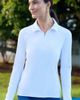 BloqUV BloqUV Women's Long Sleeve Quarter Zip Polo with Sun and UV Protection - 4
