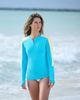 BloqUV BloqUV Women's Performance Quarter Zip Long Sleeve Crew Shirt for Sun and UV Protection - 3