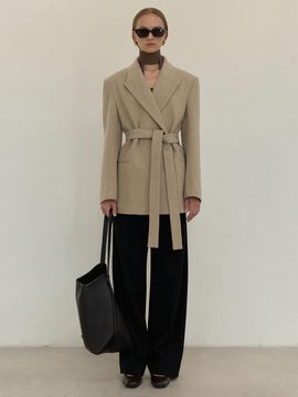 BLOSSOM H COMPANY VEIN TUCK PANTS