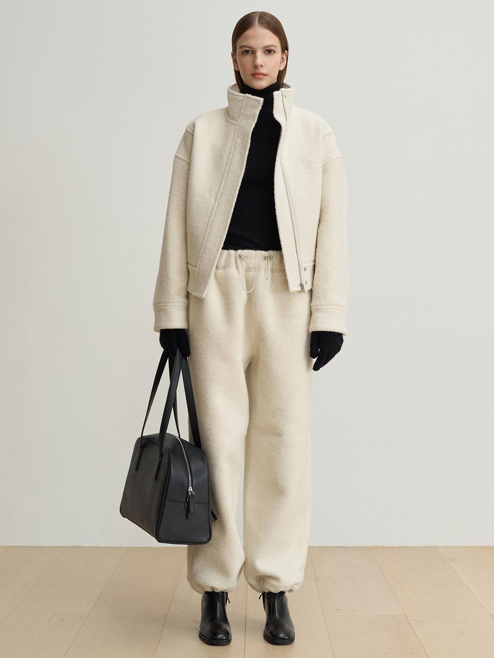 BLOSSOM H COMPANY Wool Alpaca High Neck Jumper