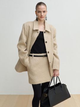 BLOSSOM H COMPANY Wool Mohair Mini Skirt