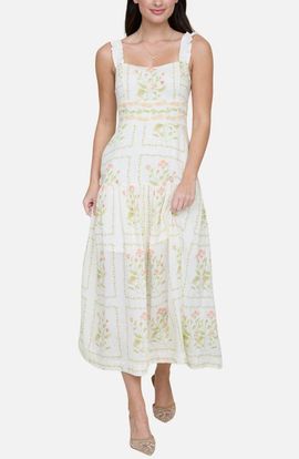 Blu Pepper Blu Pepper Floral Midi Dress