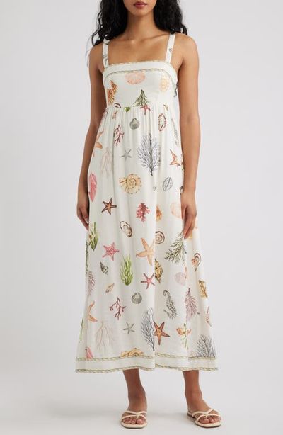 Blu Pepper Blu Pepper Printed Midi Sundress
