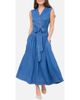 Blu Pepper Blu Pepper Tie Waist Denim Dress  - 1